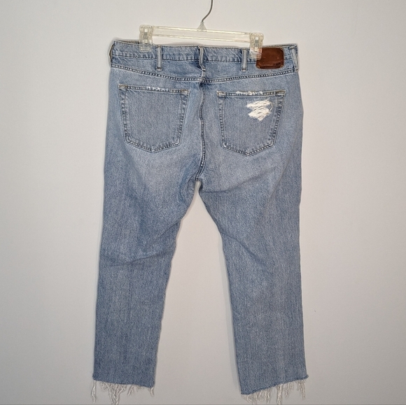 Abercrombie & Fitch 36 waist cropped cut jeans - Picture 3 of 6